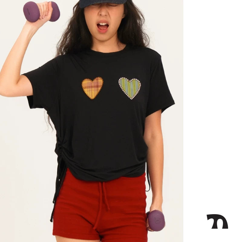 Breathing silk tee