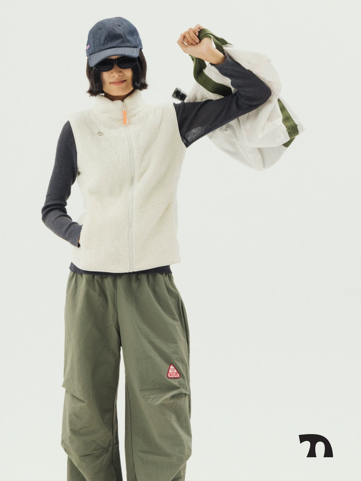 Fleece zip vest