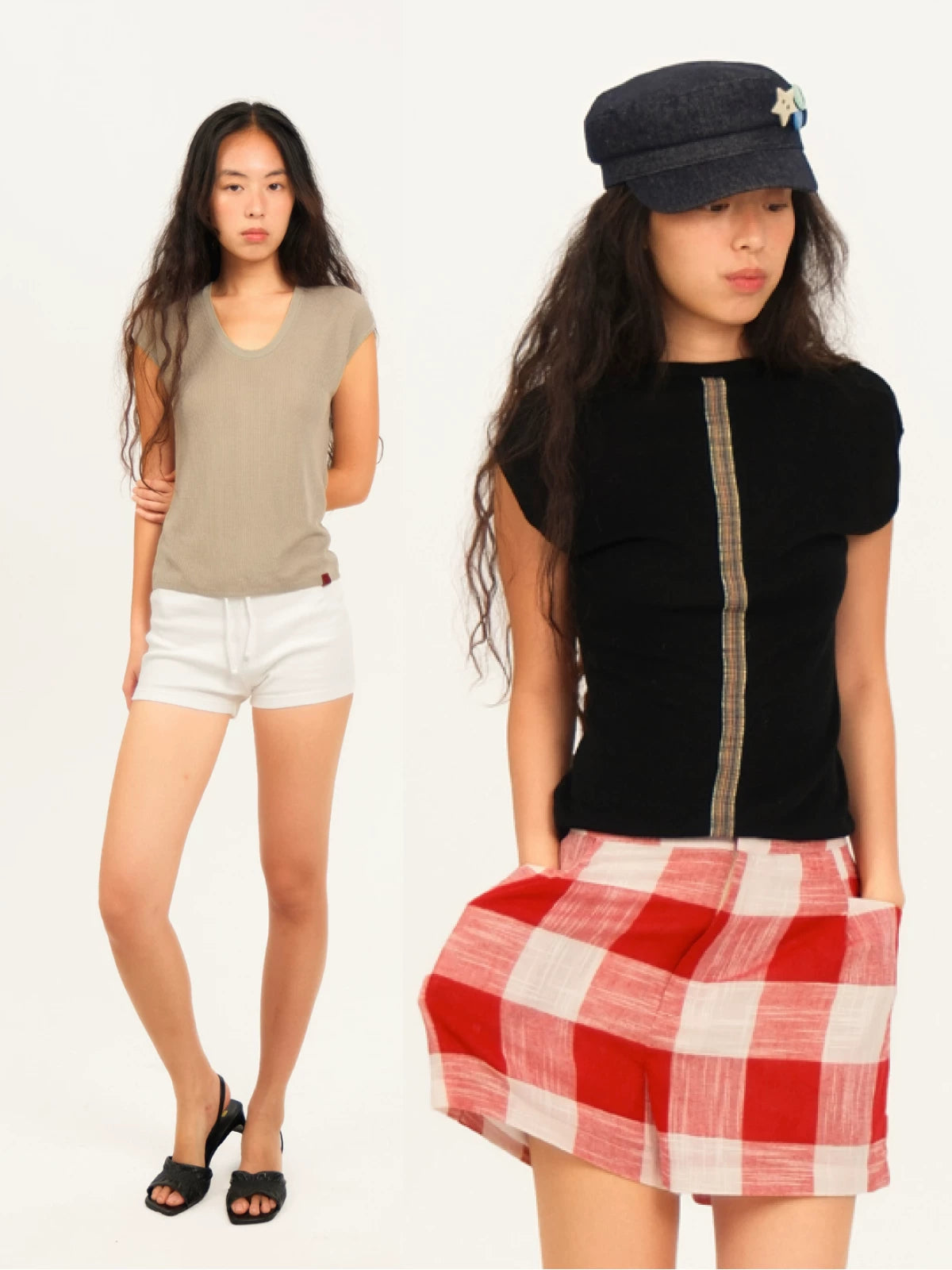 U-neck knit top
