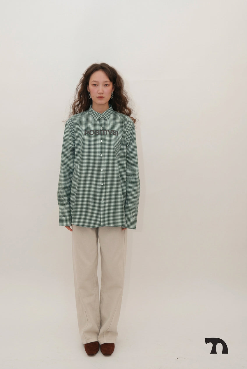 Positive check shirt