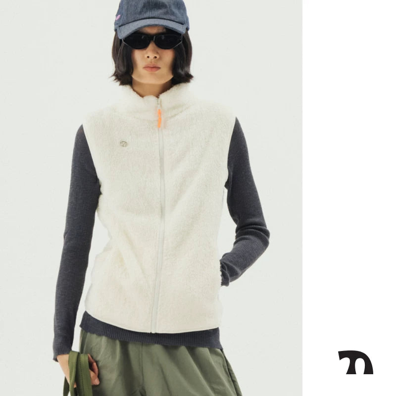 Fleece zip vest