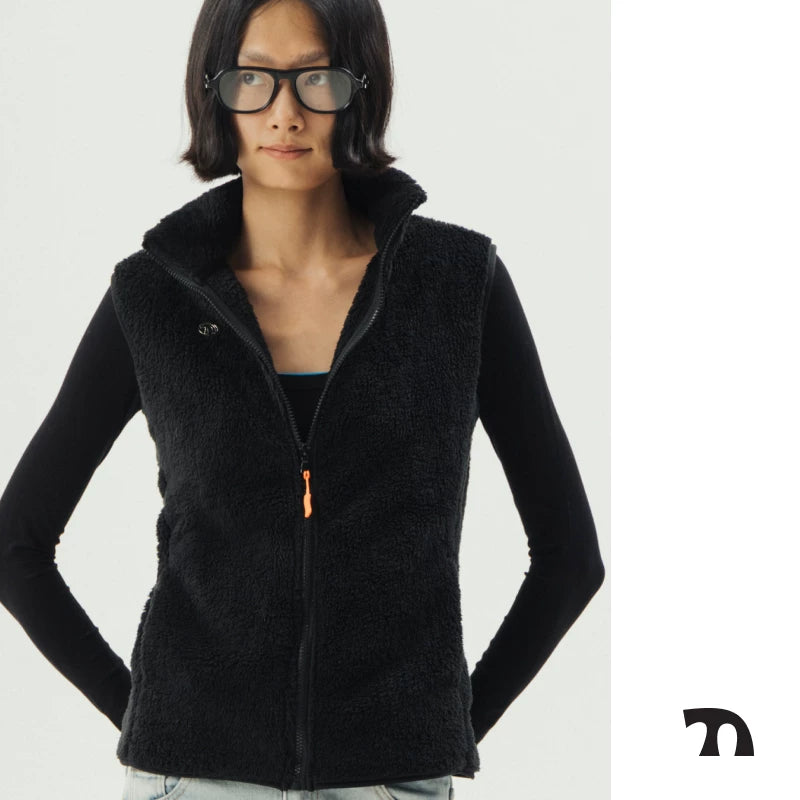 Fleece zip vest