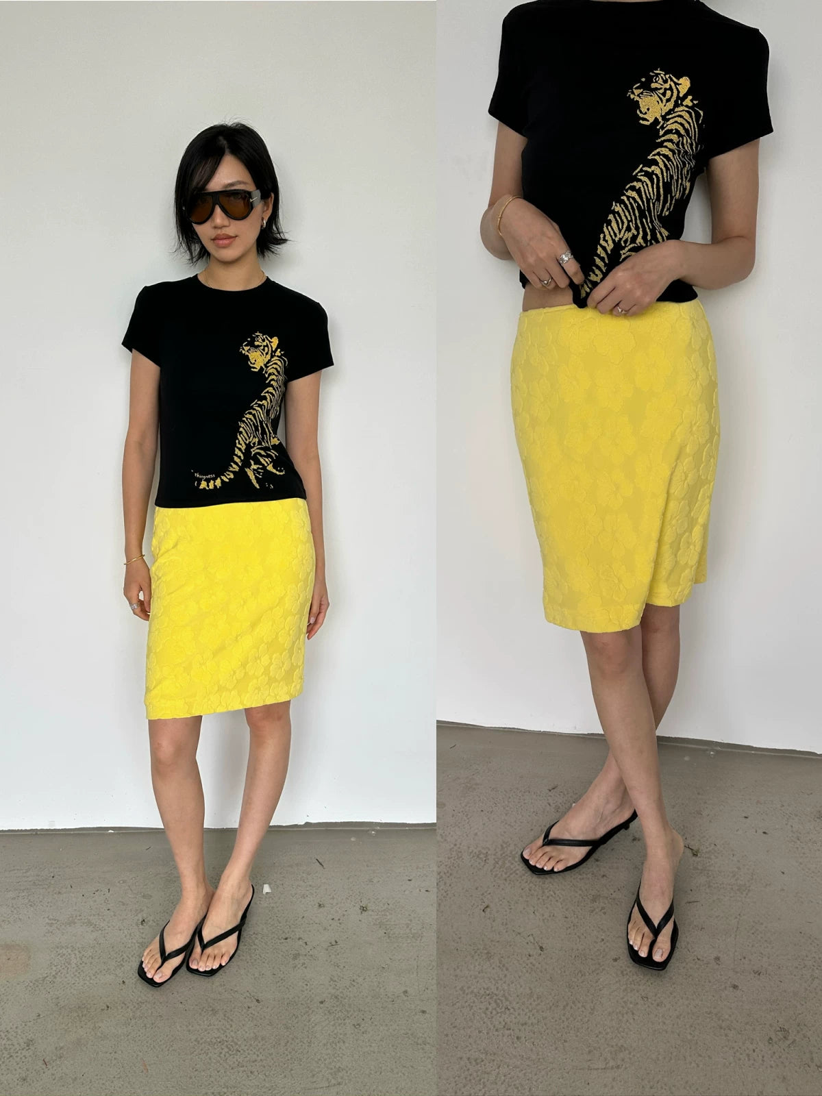 Terry flower skirt