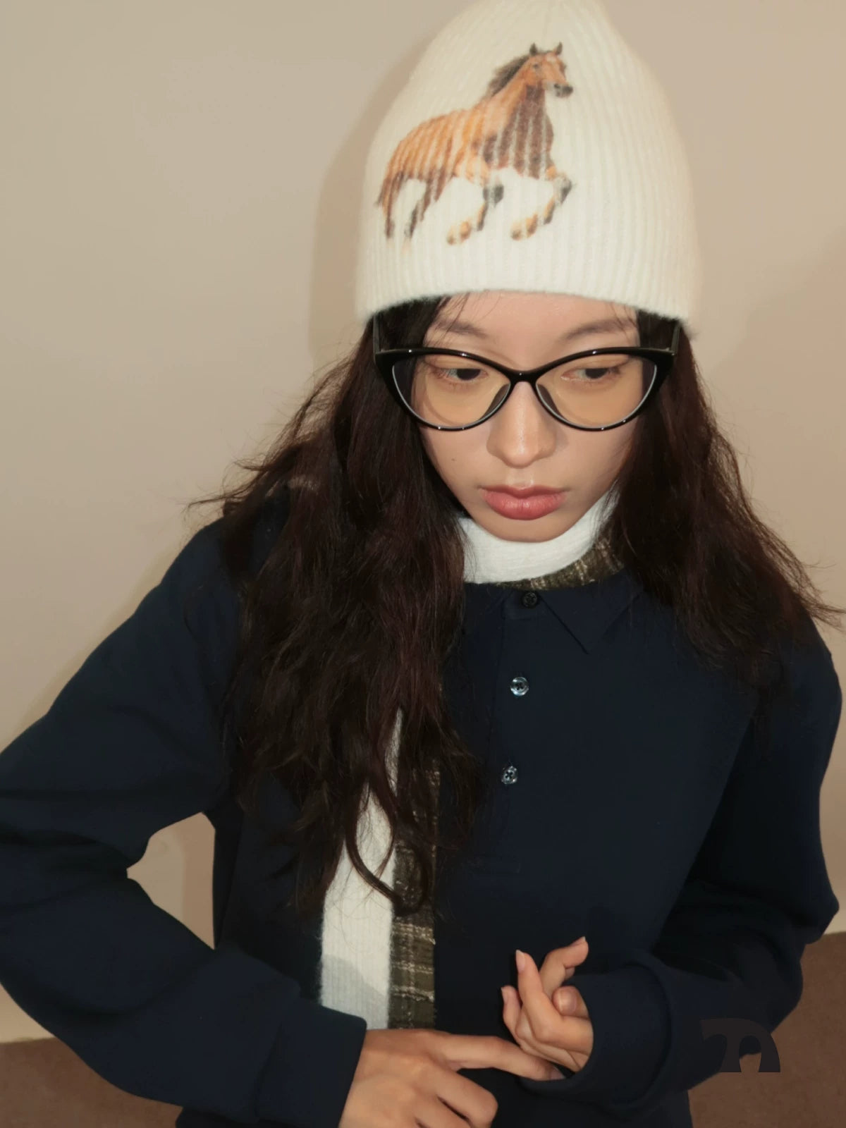 Running pony beanie