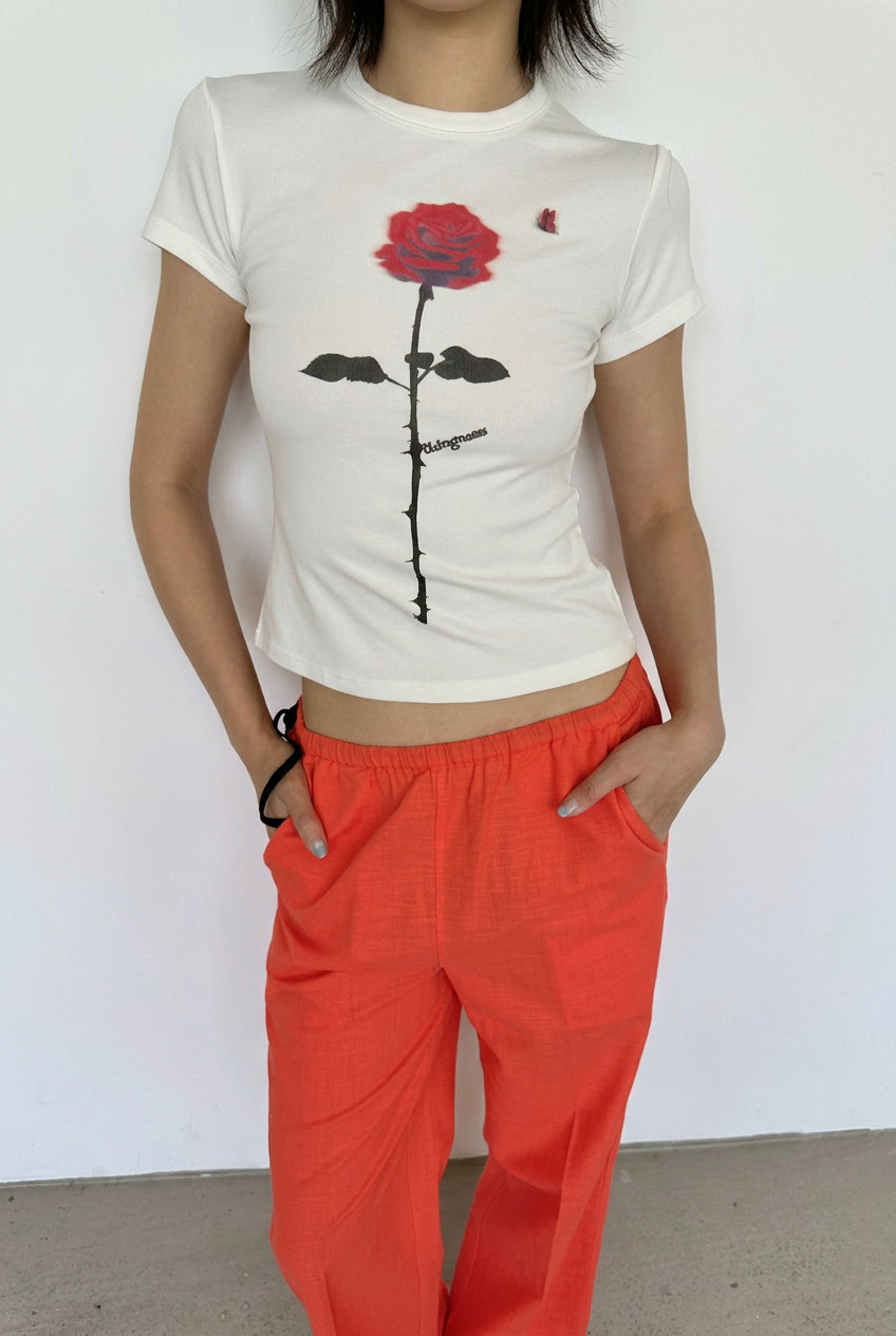 One rose tee