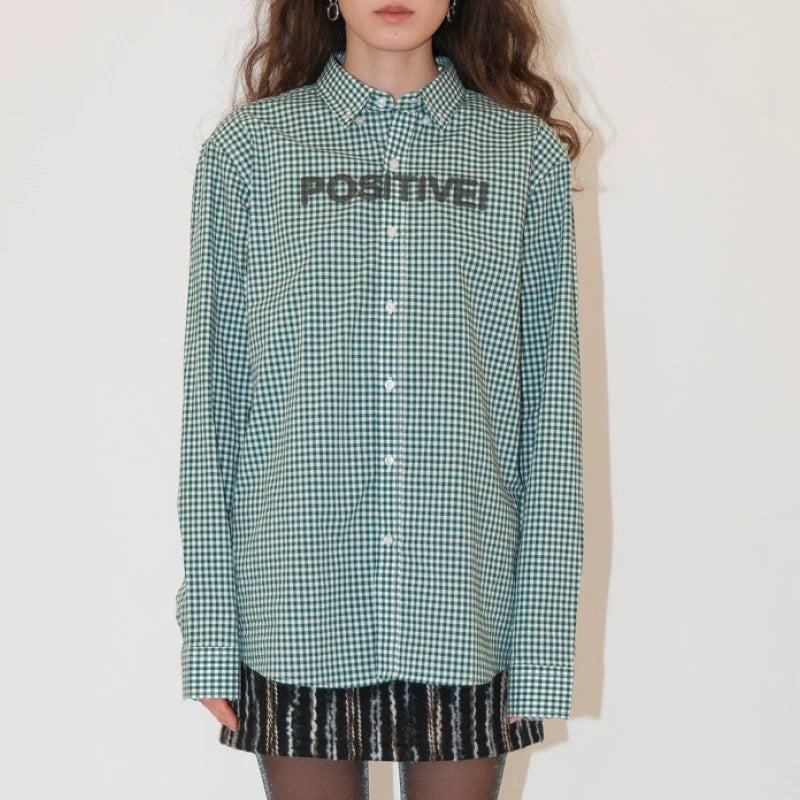 Positive check shirt