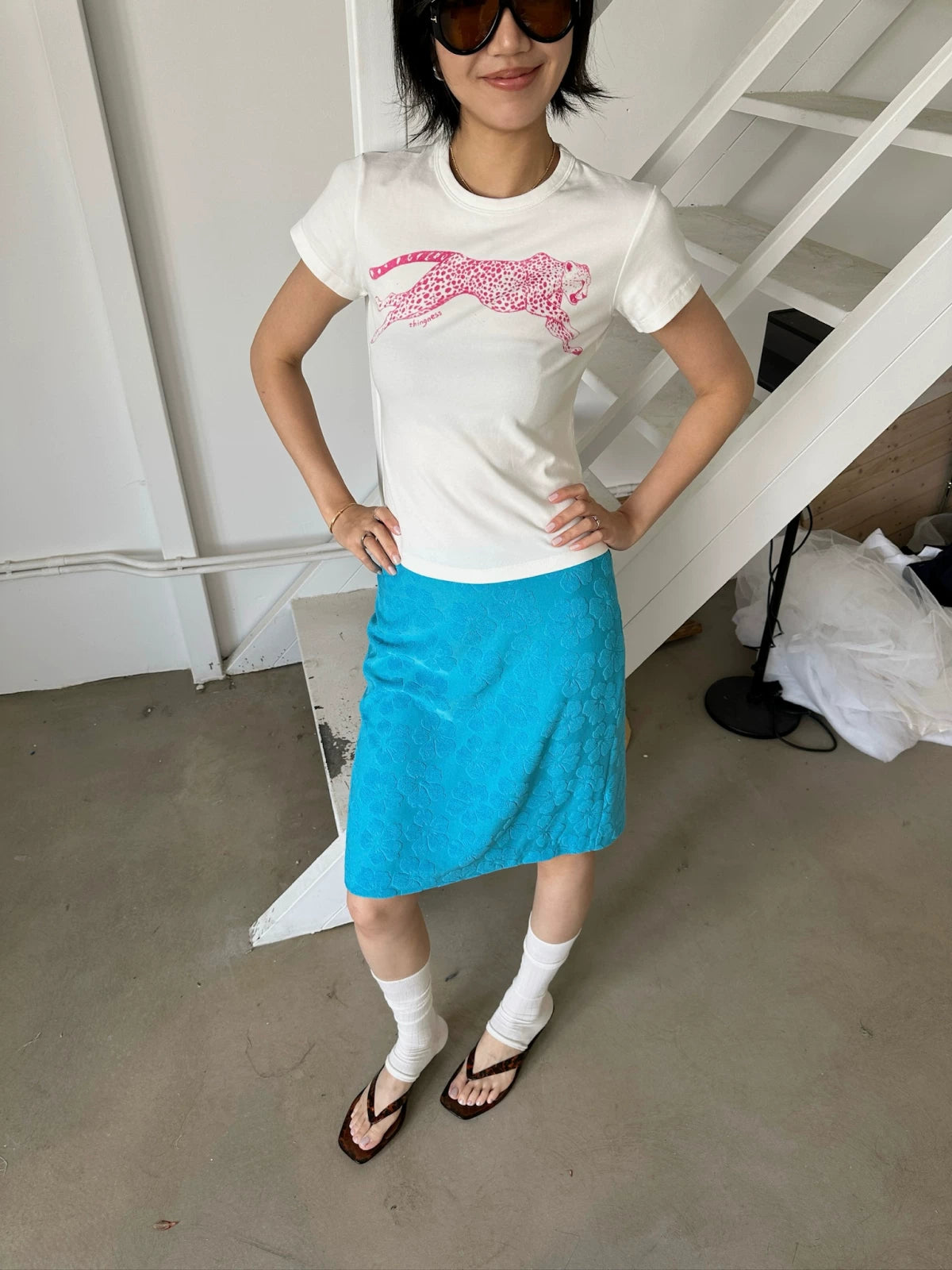 Terry flower skirt