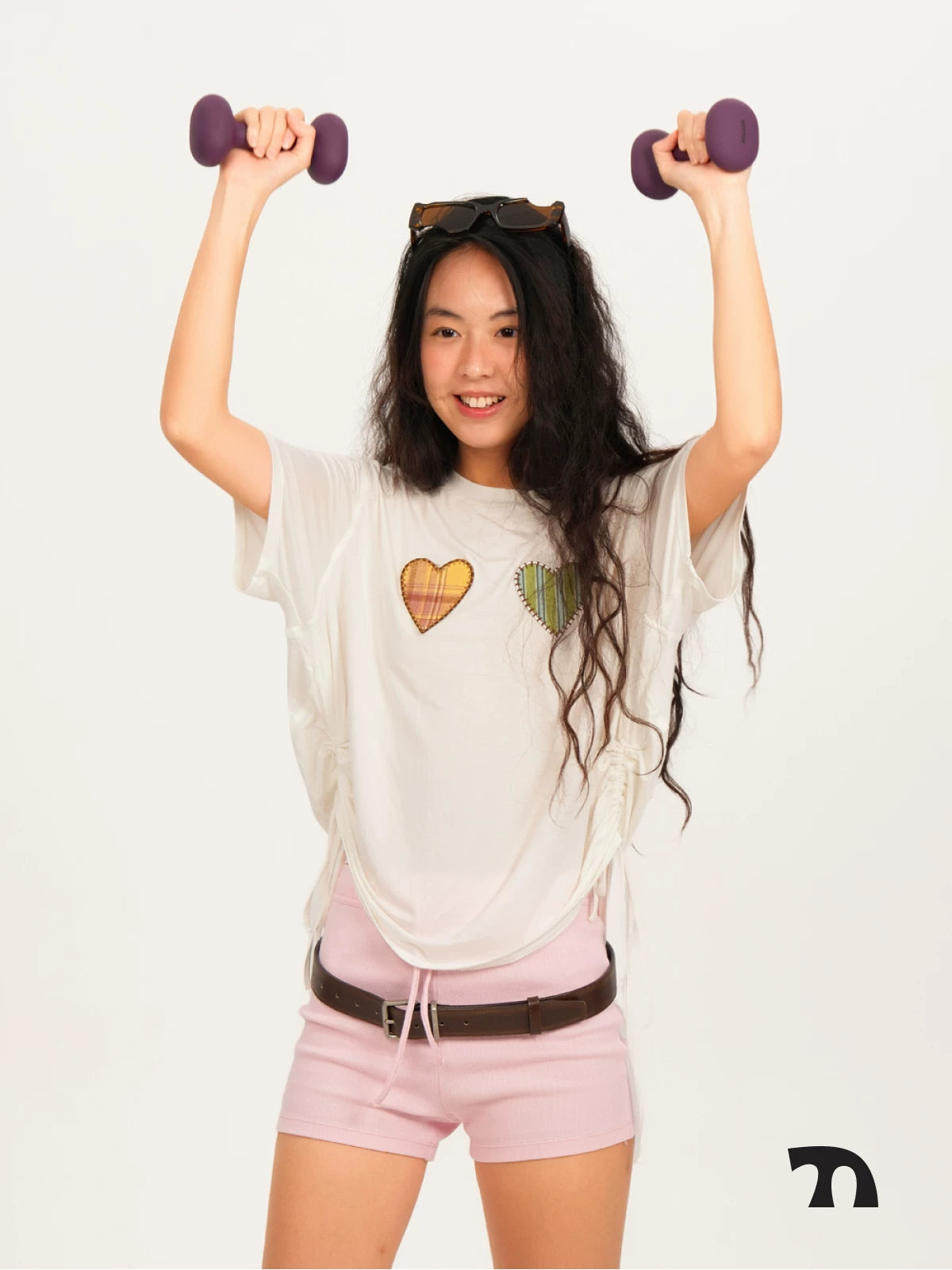Breathing silk tee