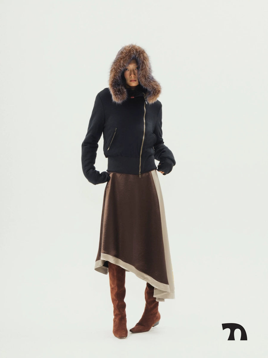 Detachable hood zip jacket