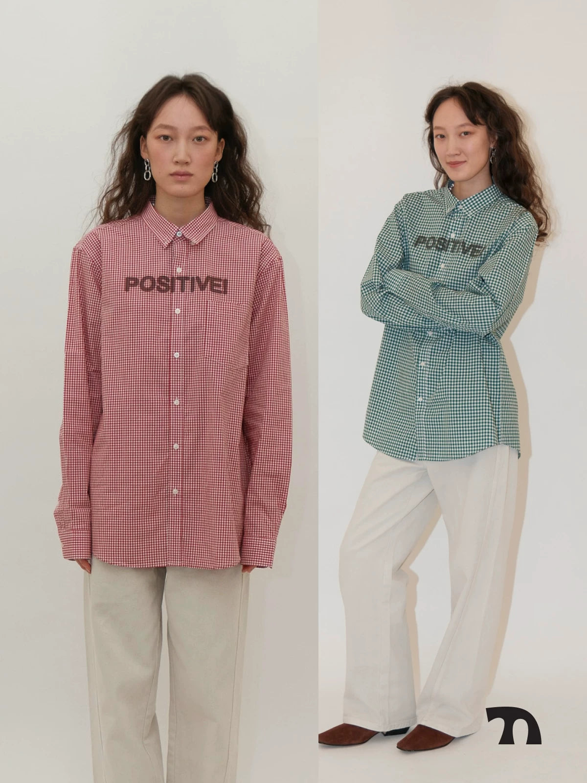 Positive check shirt