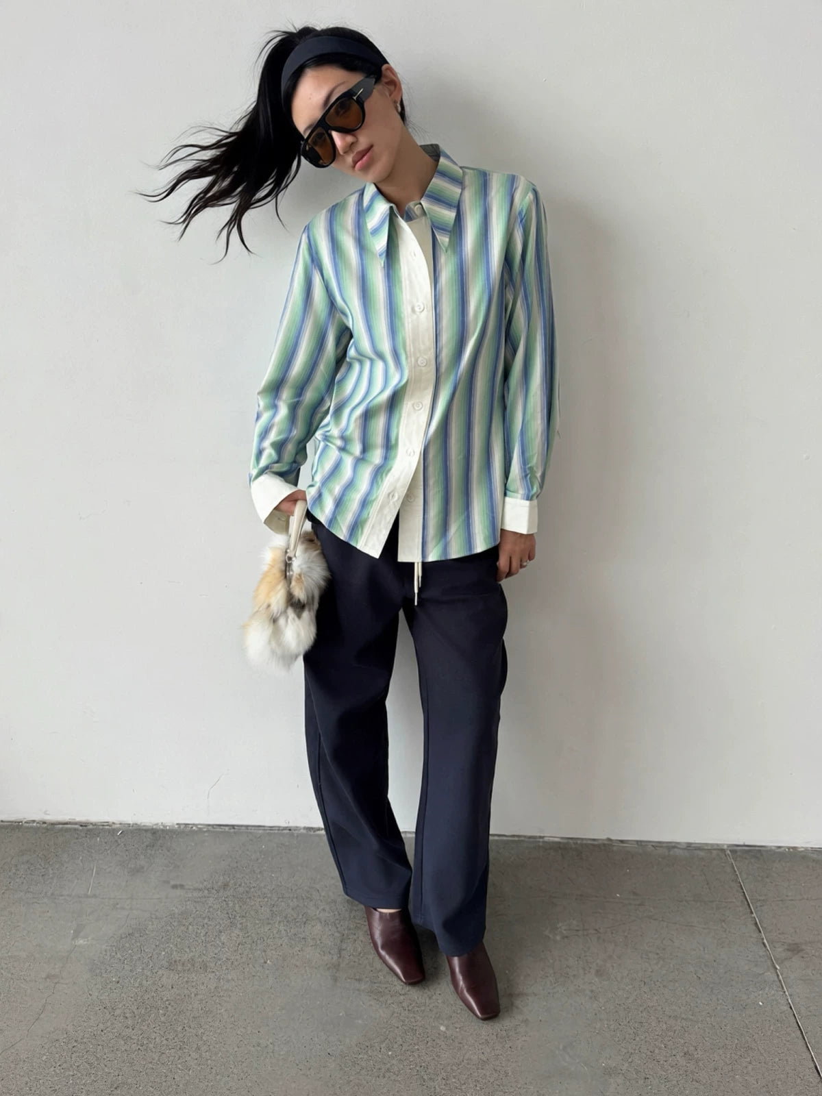 Gradient stripe shirt