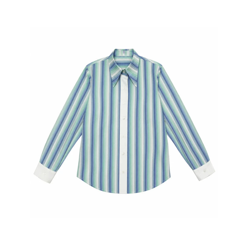 Gradient stripe shirt