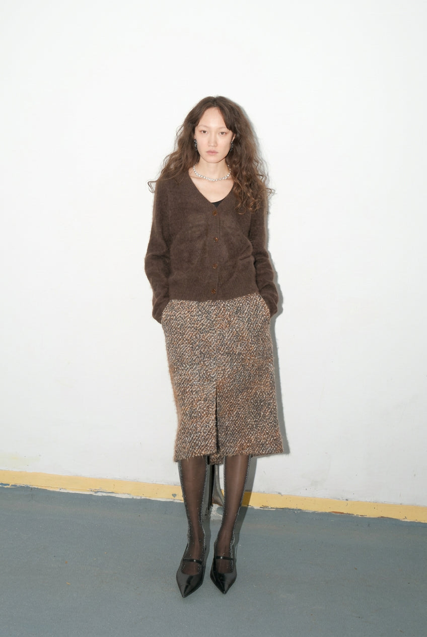 Heavy wool utility skirt