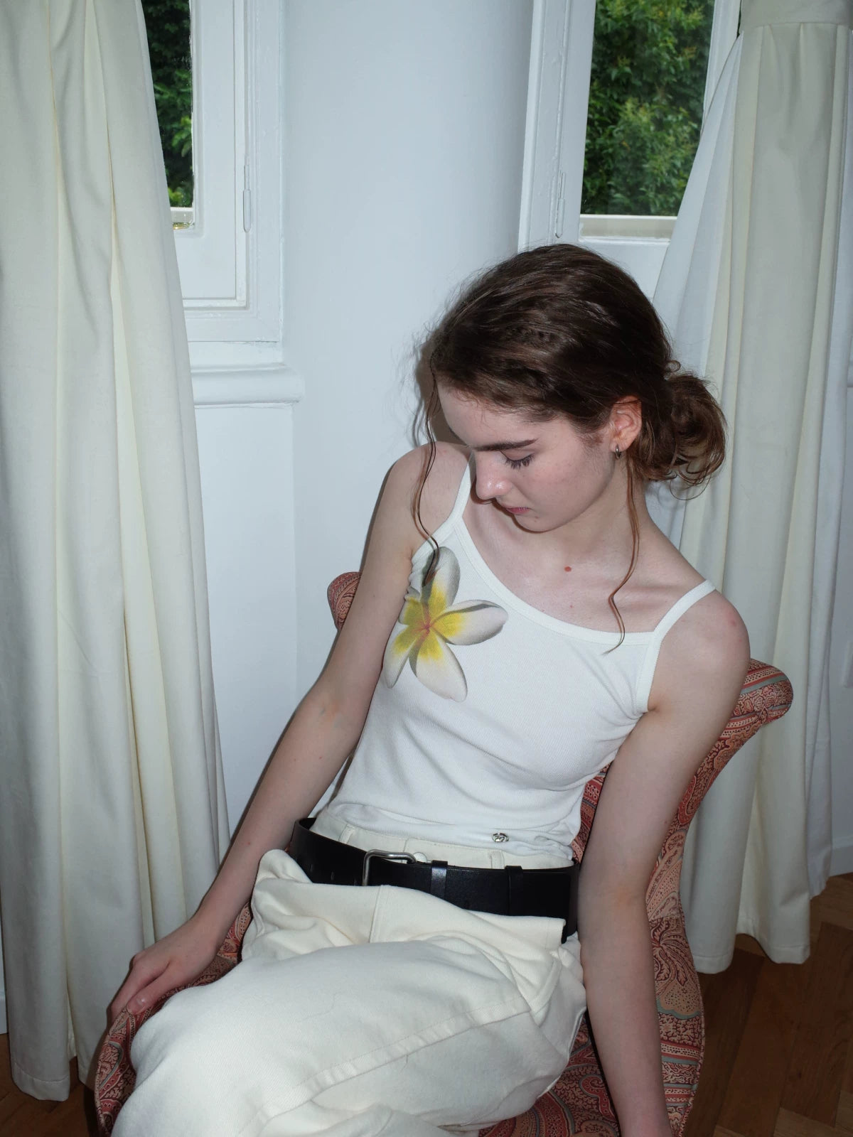 Frangipani cami top
