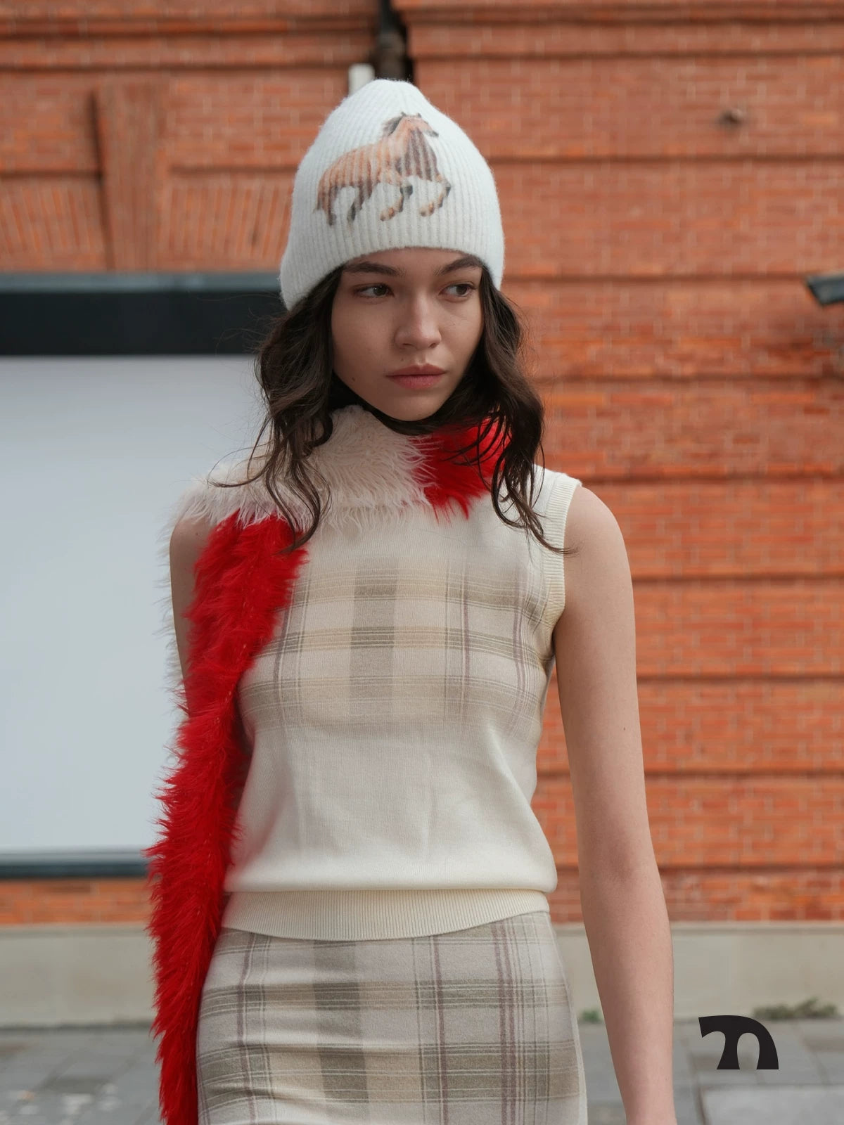 Running pony beanie