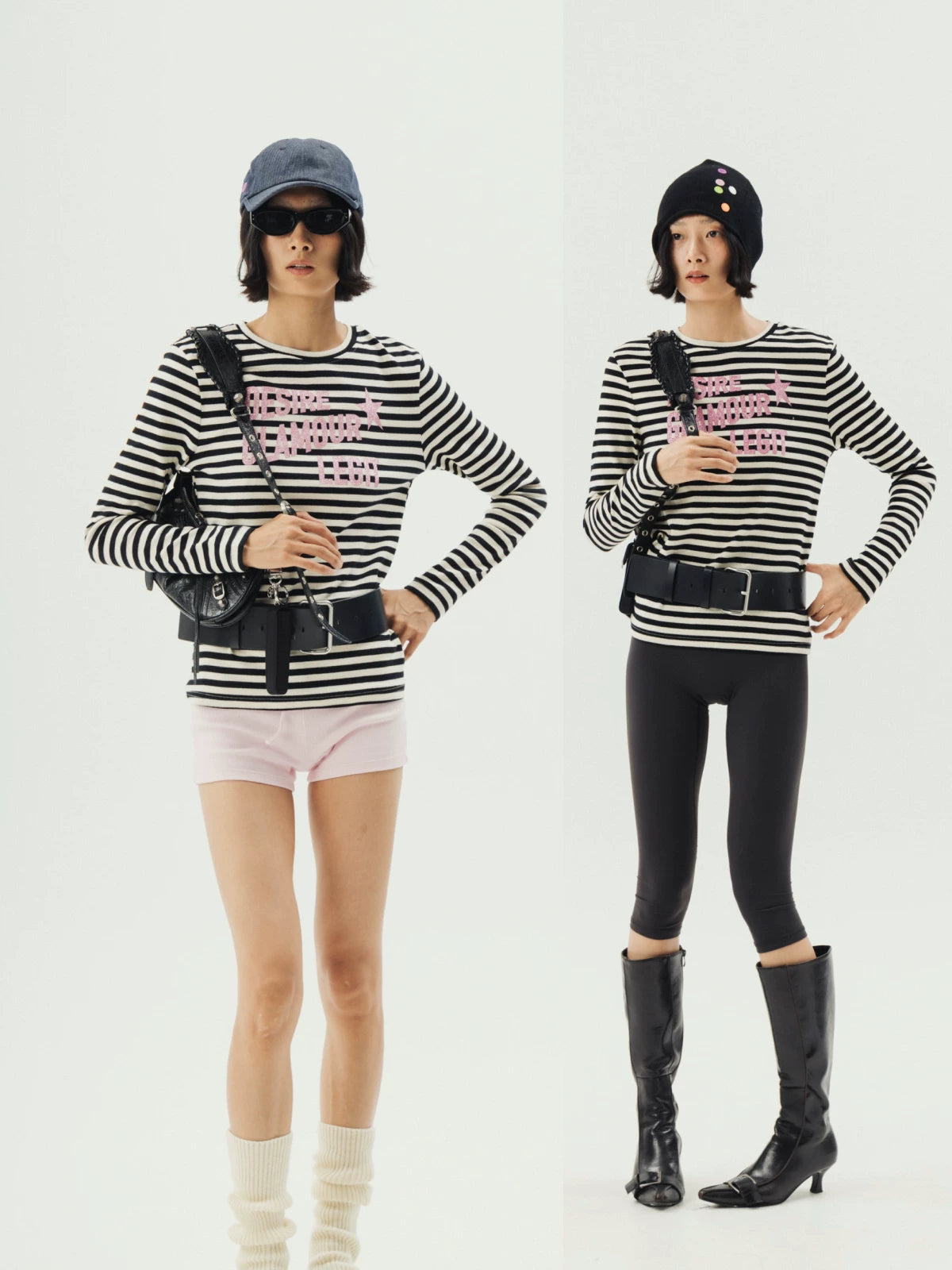 Stripe long sleeve top