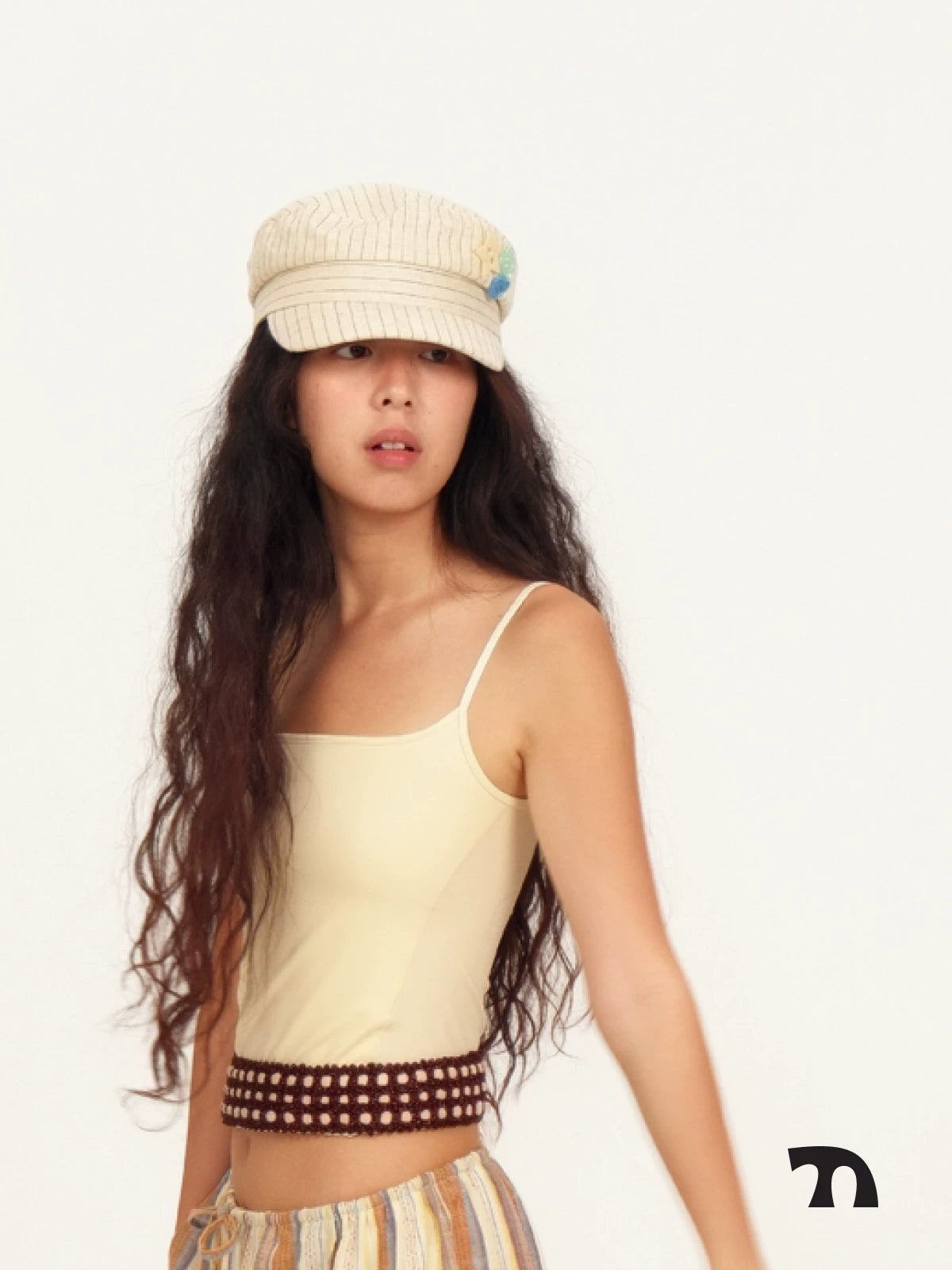 Button flat cap